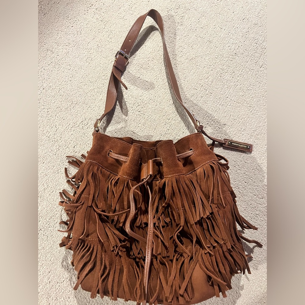 Vince Camuto Swede Fringe Bag